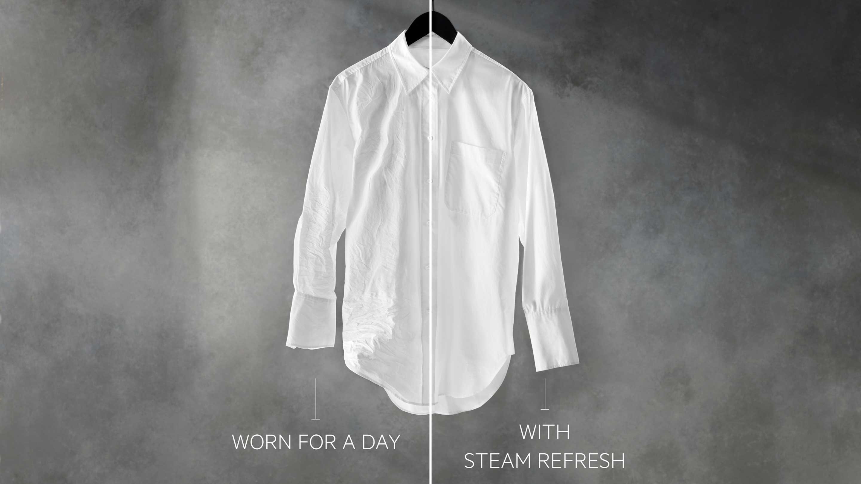 Hvit skjorte på henger